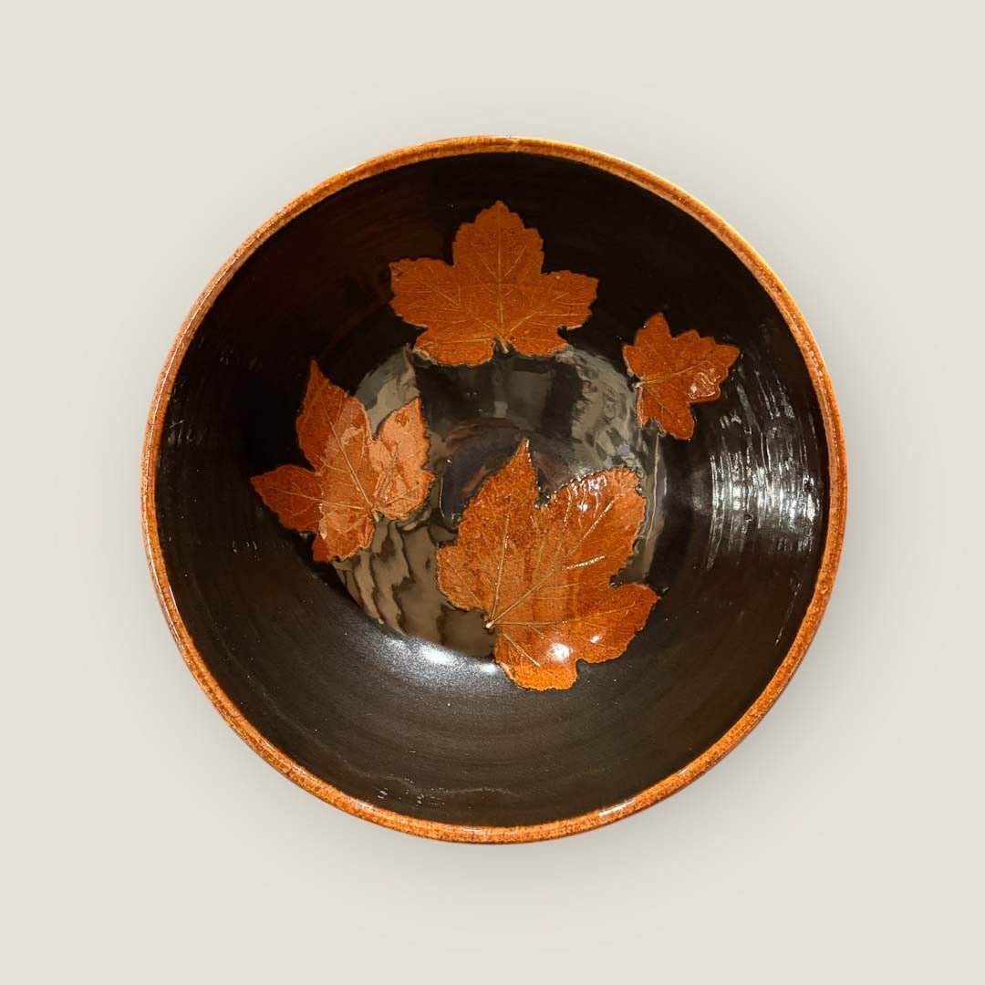 Wold Pottery Large Leaf Bowl - Design Three - Just Makers Wold Pottery