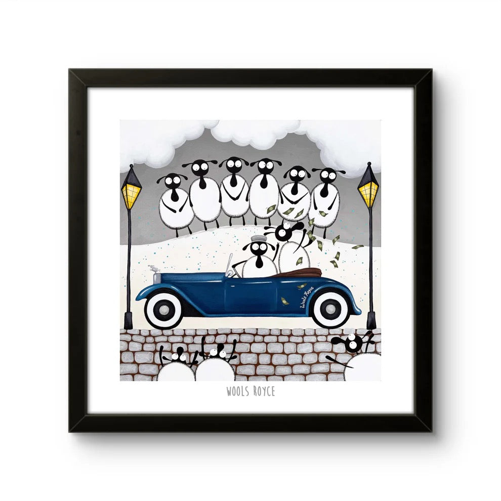 Wools Royce 10" Print - Mervyn Tay Art_Just Makers