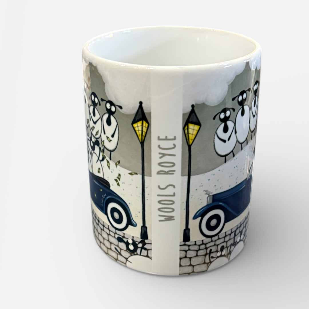 Wools Royce Ceramic Mug - Mervyn Tay Art_Just Makers