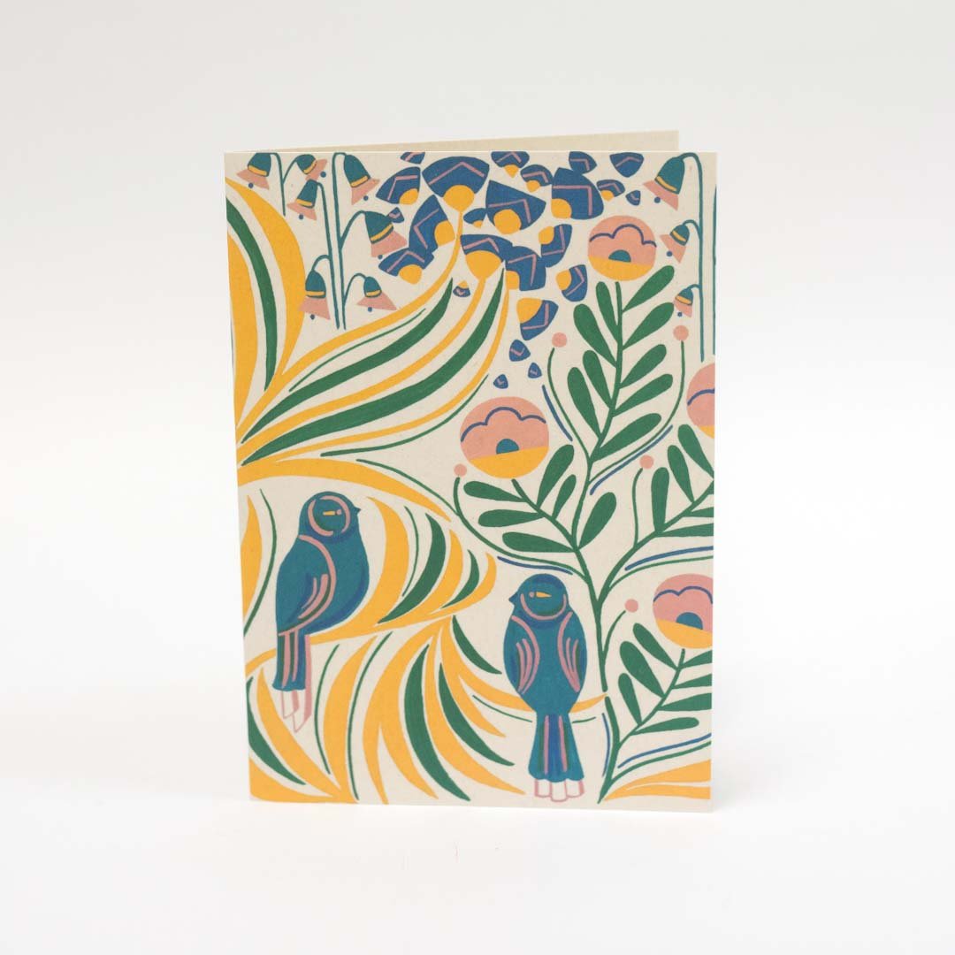 Yellow Garden Greeting Card - Megan Carter - Just Makers Megan Carter