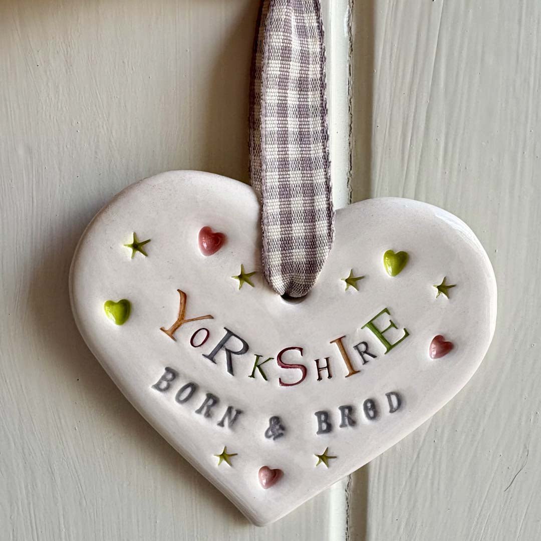 Yorkshire Born and Bred Heart - Jamali Annay Designs - Just Makers Jamali Annay Designs