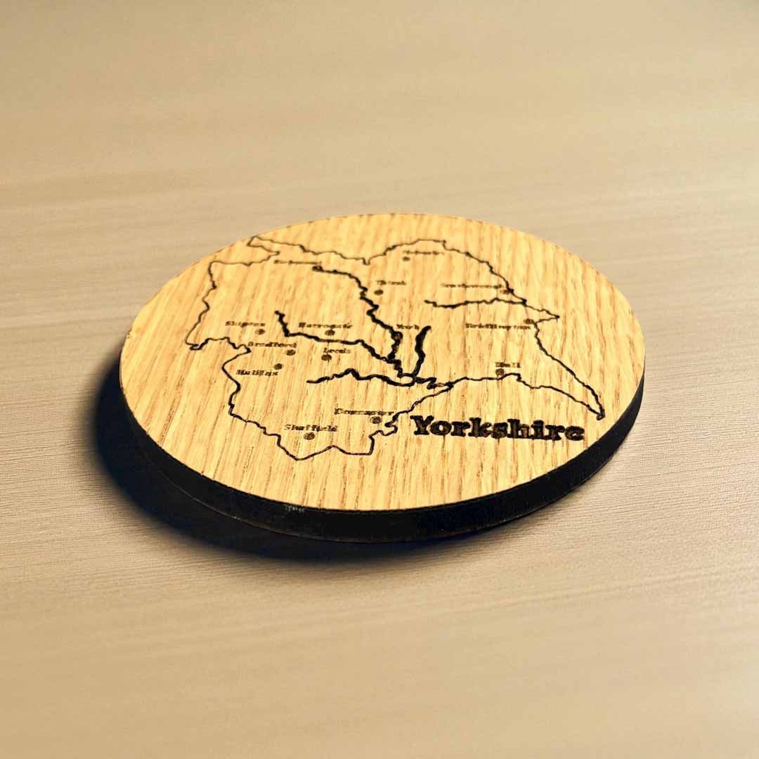 Yorkshire Coaster - Woodcutter Creations - Just Makers Woodcutter Creations