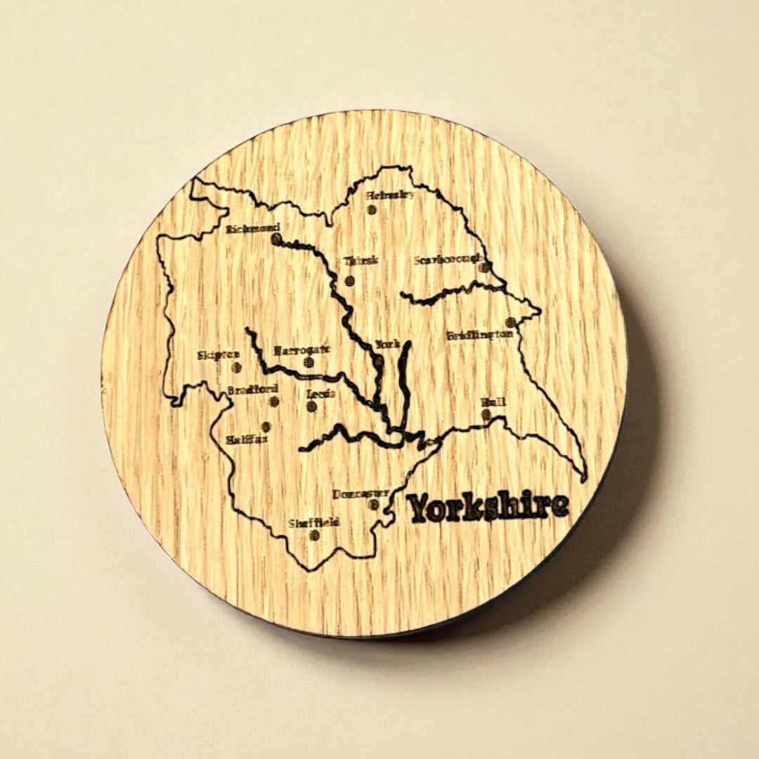 Yorkshire Coaster - Woodcutter Creations - Just Makers Woodcutter Creations