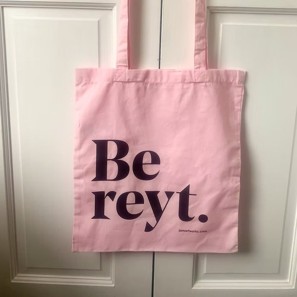 Yorkshire Pink Be Reyt Tote Bag_Just Makers