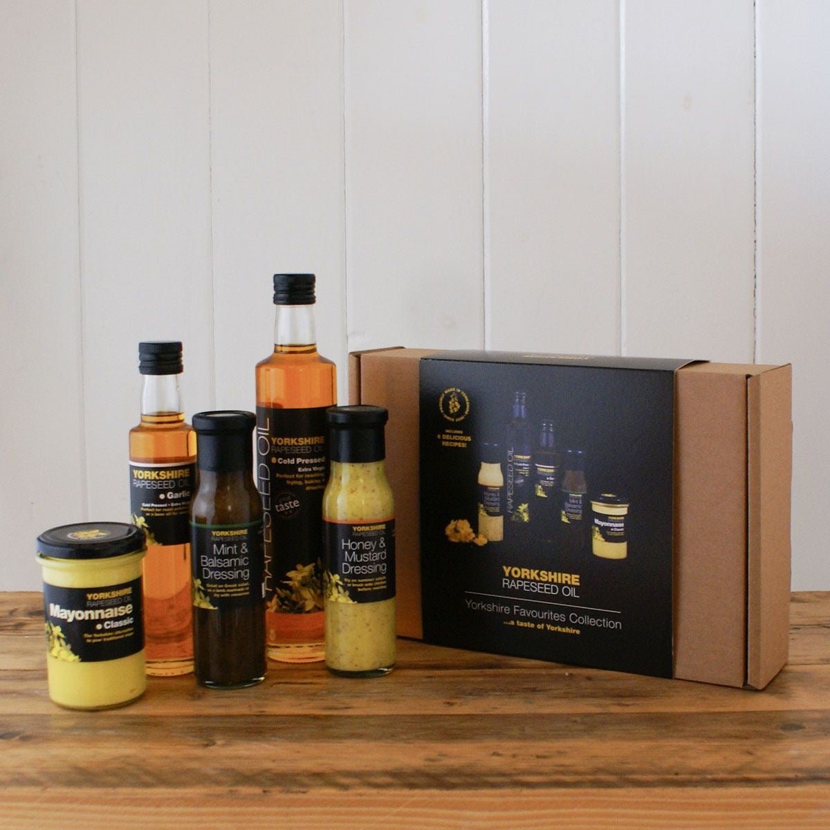 Yorkshire Rapeseed Oil Favourites Collection Gift Box - Just Makers Yorkshire Rapeseed Oil