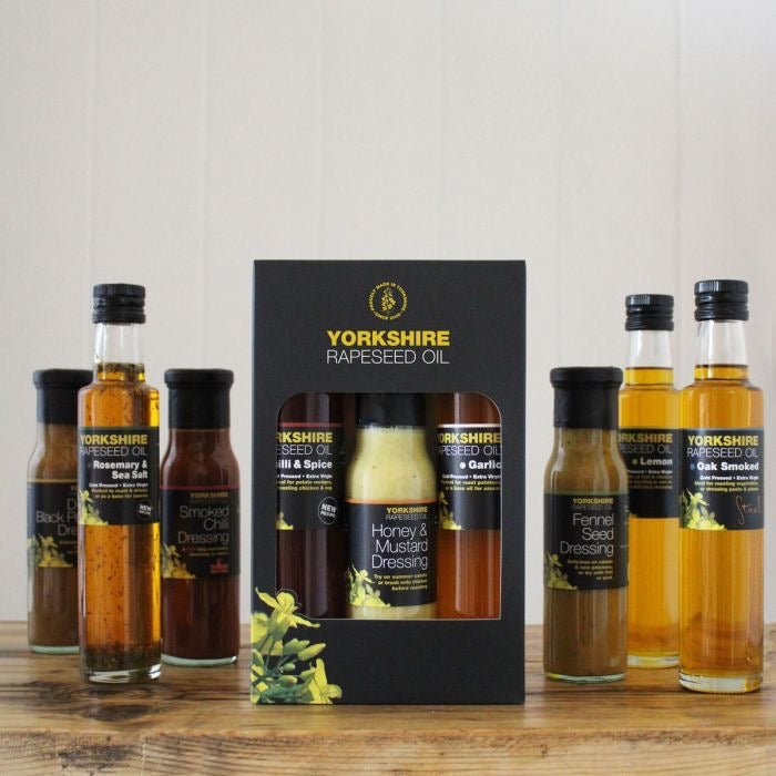 Yorkshire Rapeseed Oil Oils and Dressing Mixed Gift Box - Just Makers Yorkshire Rapeseed Oil