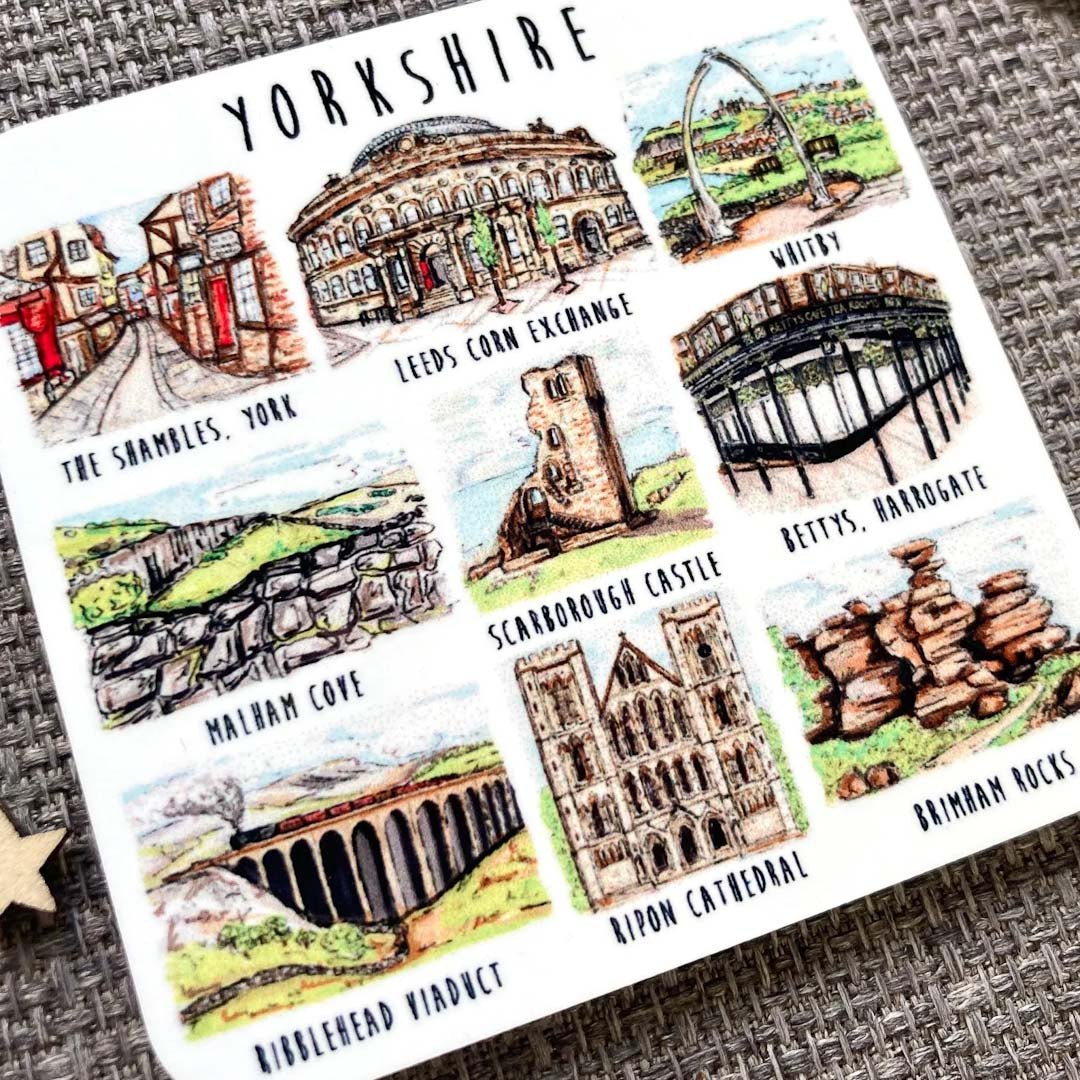 Yorkshire Scenes Coaster - HD Designs - Just Makers HD Designs