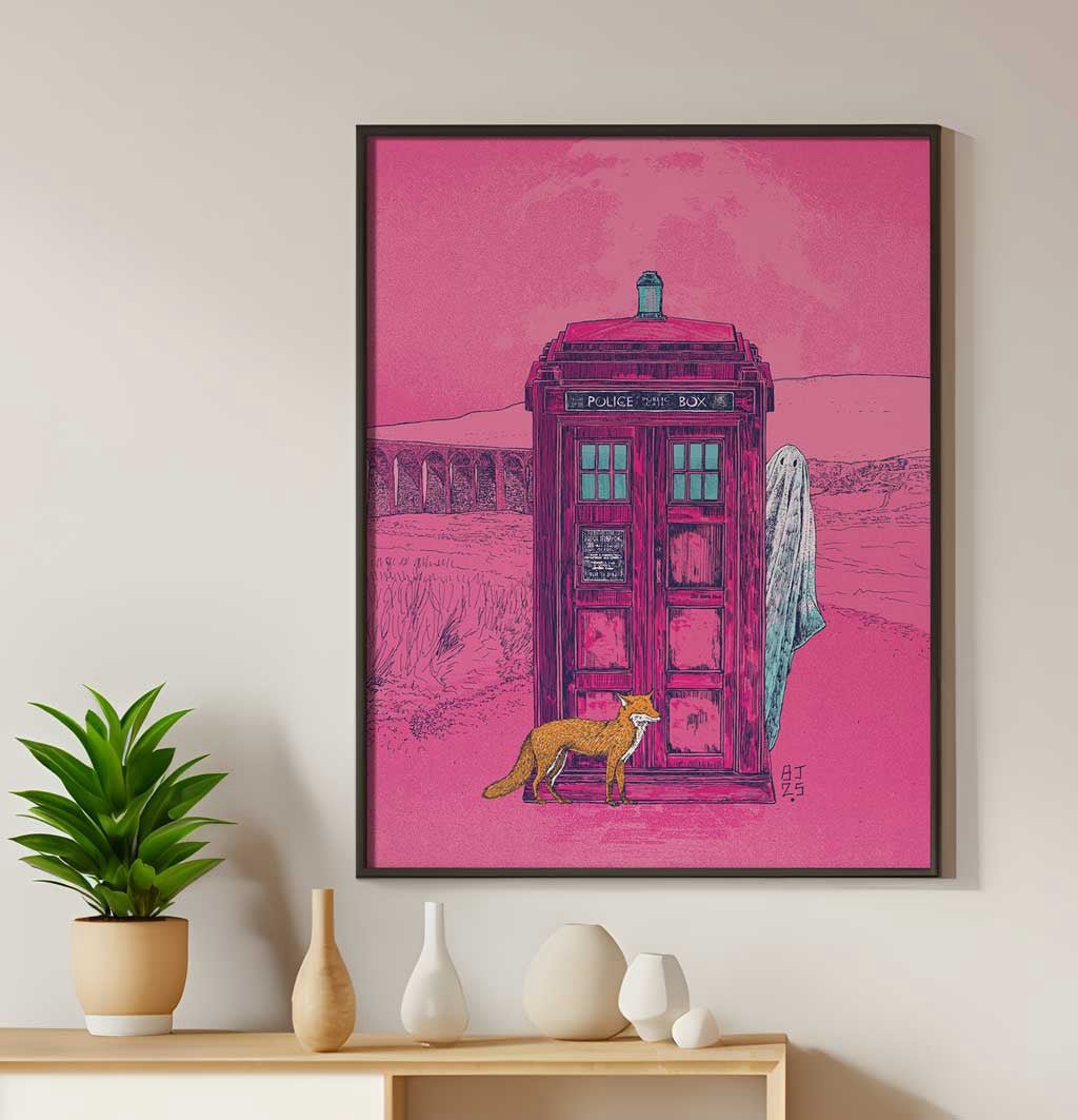 Yorkshire Who Unframed Print - Bejojo Art - Just Makers Bejojo Art