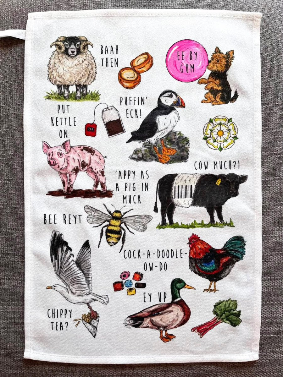 A Reyt Yorkshire Tea Towel - HD Designs_Just Makers