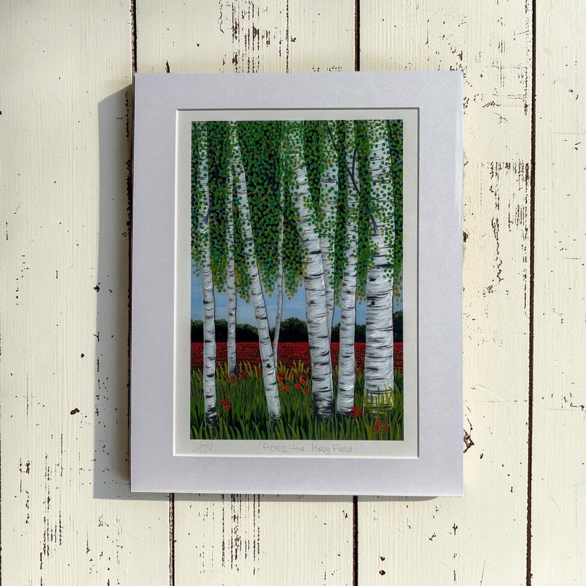 Across the Poppy Field A4 Giclee Print - Sarah Jane Nicholls_Just Makers