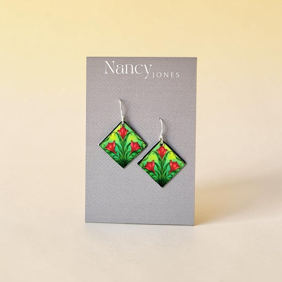 Art Nouveau Diamond Earrings - Nancy Jones_Just Makers