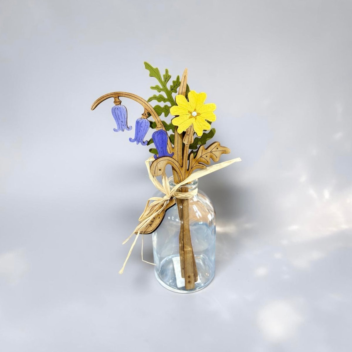 Bluebell Bouquet in a Mini Bottle - Natty Deco_Just Makers