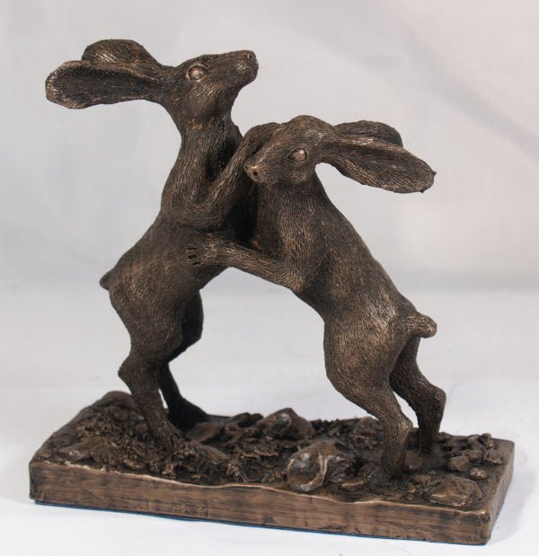 Boxing Hares Small – John Rattenbury_Just Makers