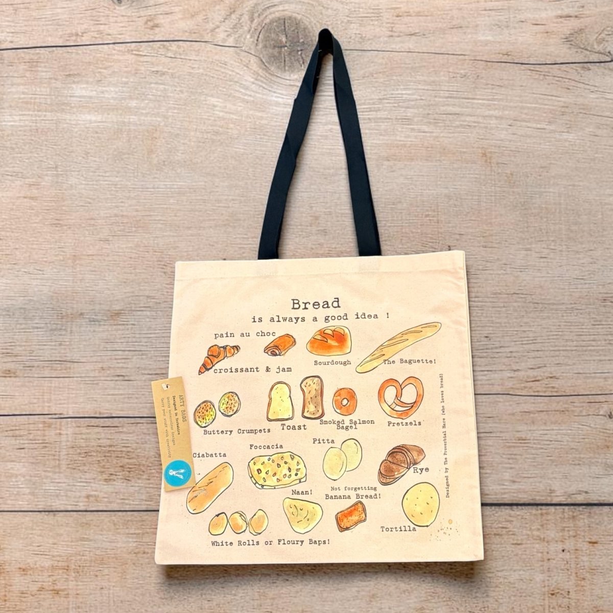 Bread Tote Bag - The Proverbial Hare_Just Makers