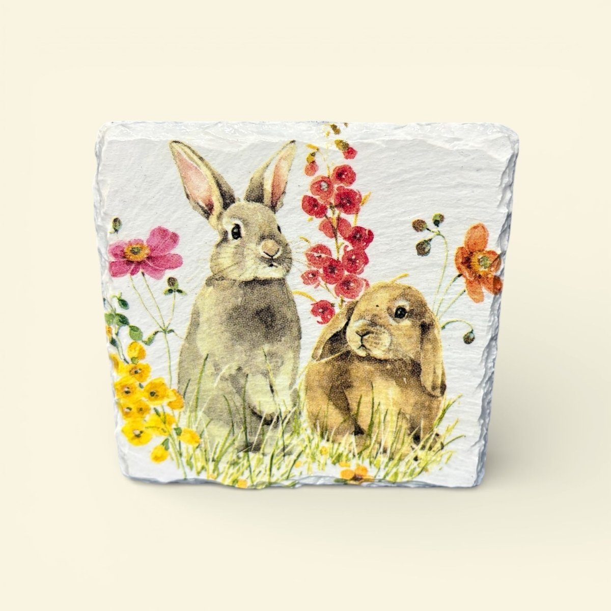 Bunny Coaster Slate - Sarah Tustin_Just Makers