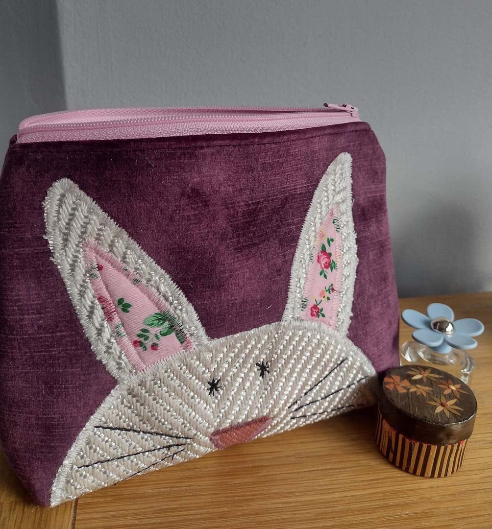 Bunny Rabbit Make Up Bag Made by Marianne_Just Makers