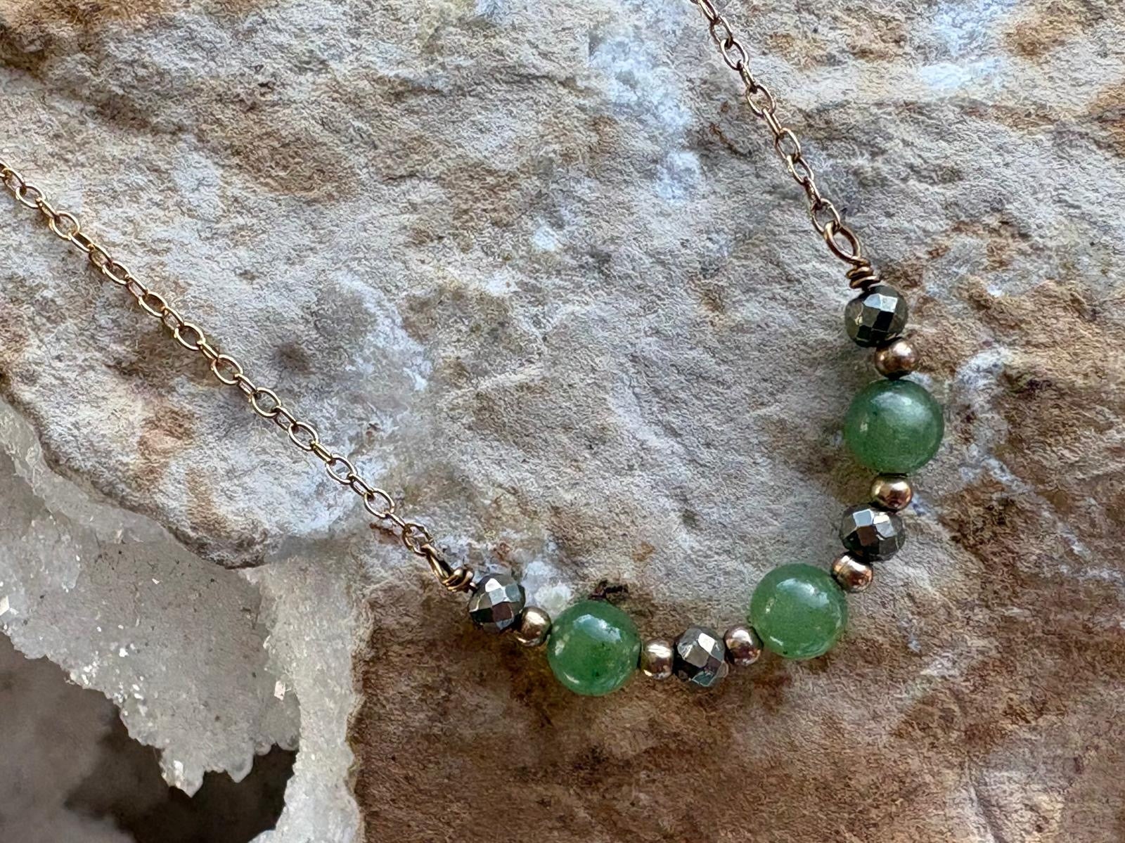 Jade Gold Vermeil Necklace - Hart, Body and Soul