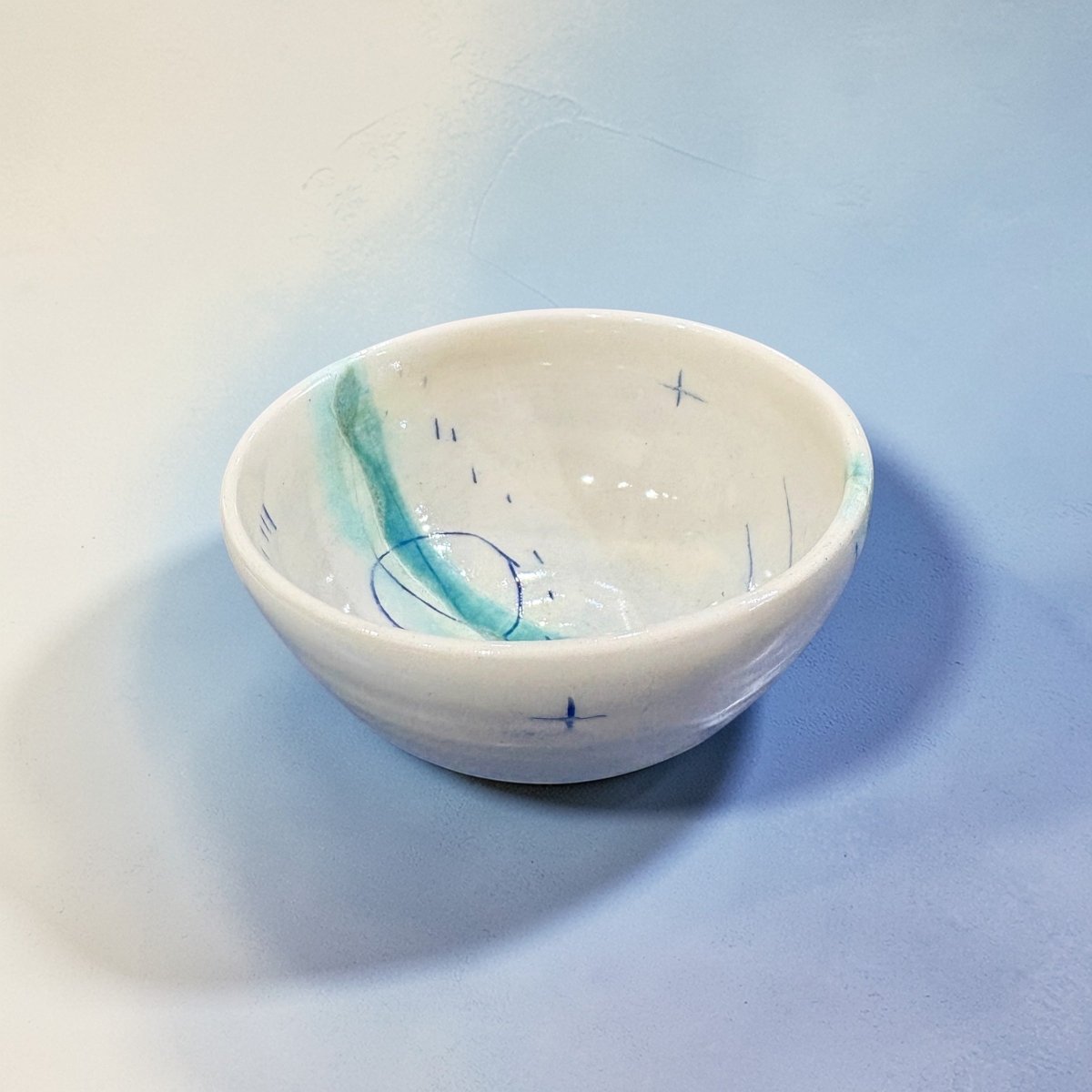 Ceramic Olive Bowl - Seascape - Lorna Gilbert_Just Makers