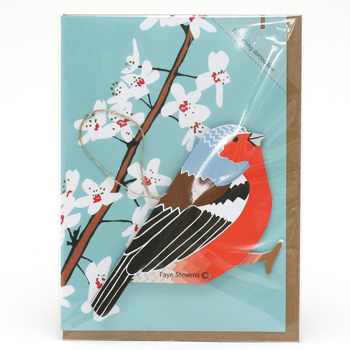 Chaffinch Pop - Up 3D Card & Decoration - Just Makers Faye Stevens - Merryday Studio
