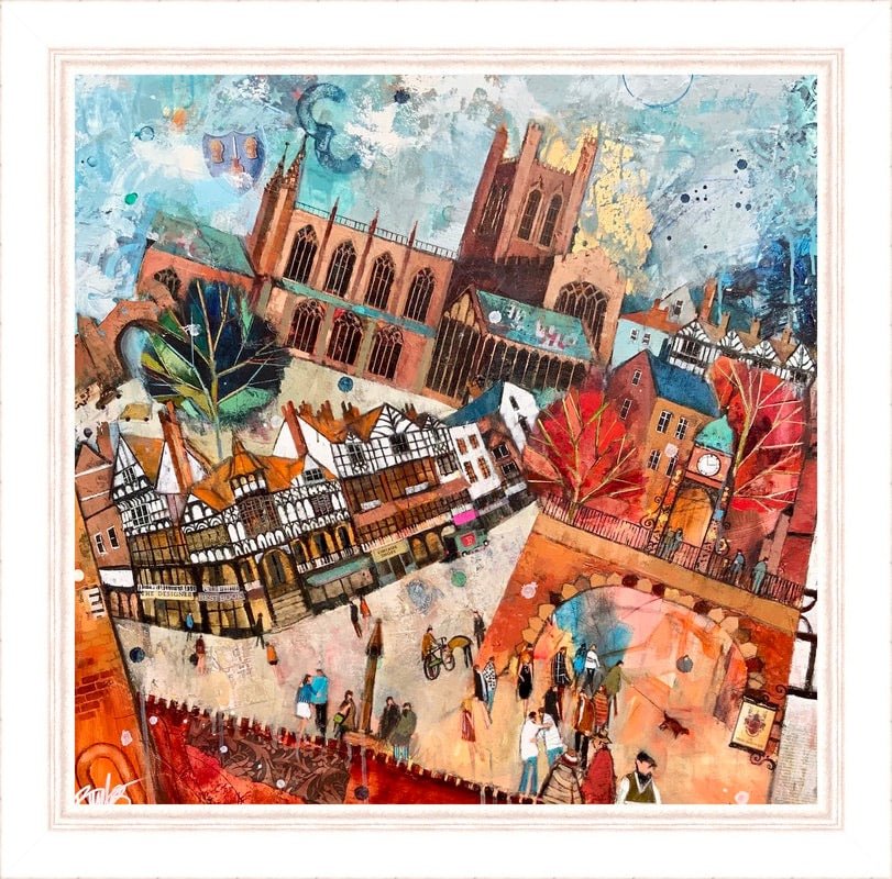 Chester Cathedral Mounted Print - Richard Burel_Just Makers