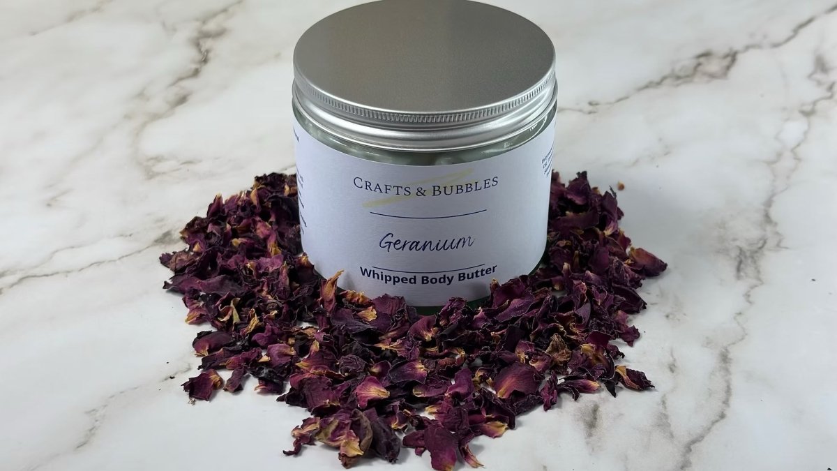 Crafts & Bubbles Body Butter (small) - Geranium - Just Makers Crafts & Bubbles