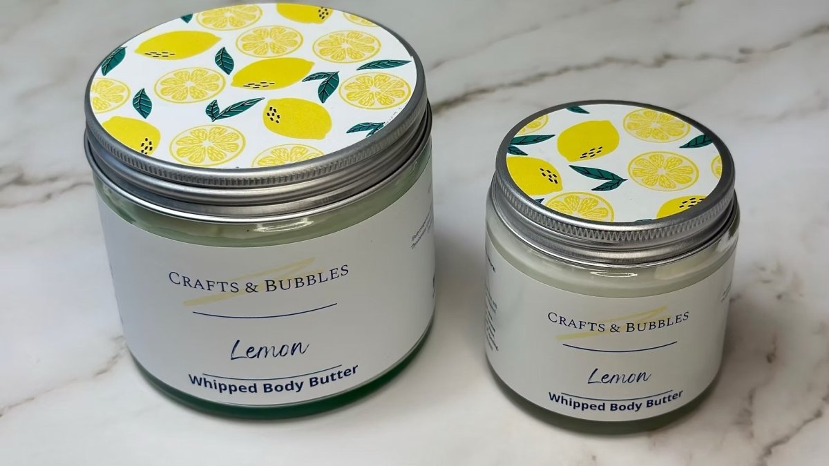 Crafts & Bubbles Body Butter (small) - Lemon - Just Makers Crafts & Bubbles