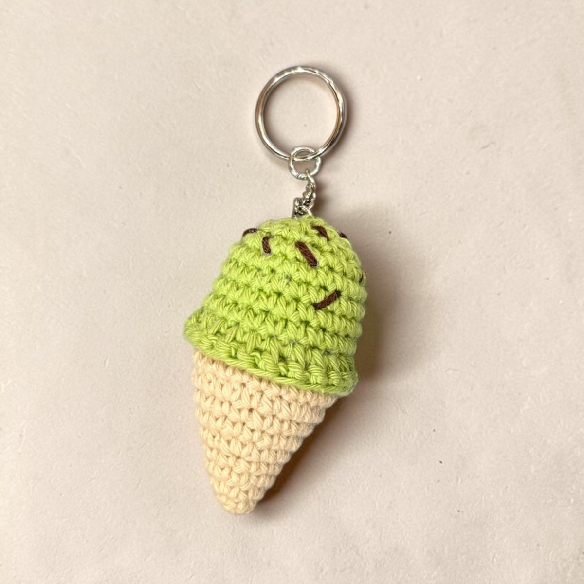Crochet Ice Cream Keyring - Hooked on Yarn_Just Makers