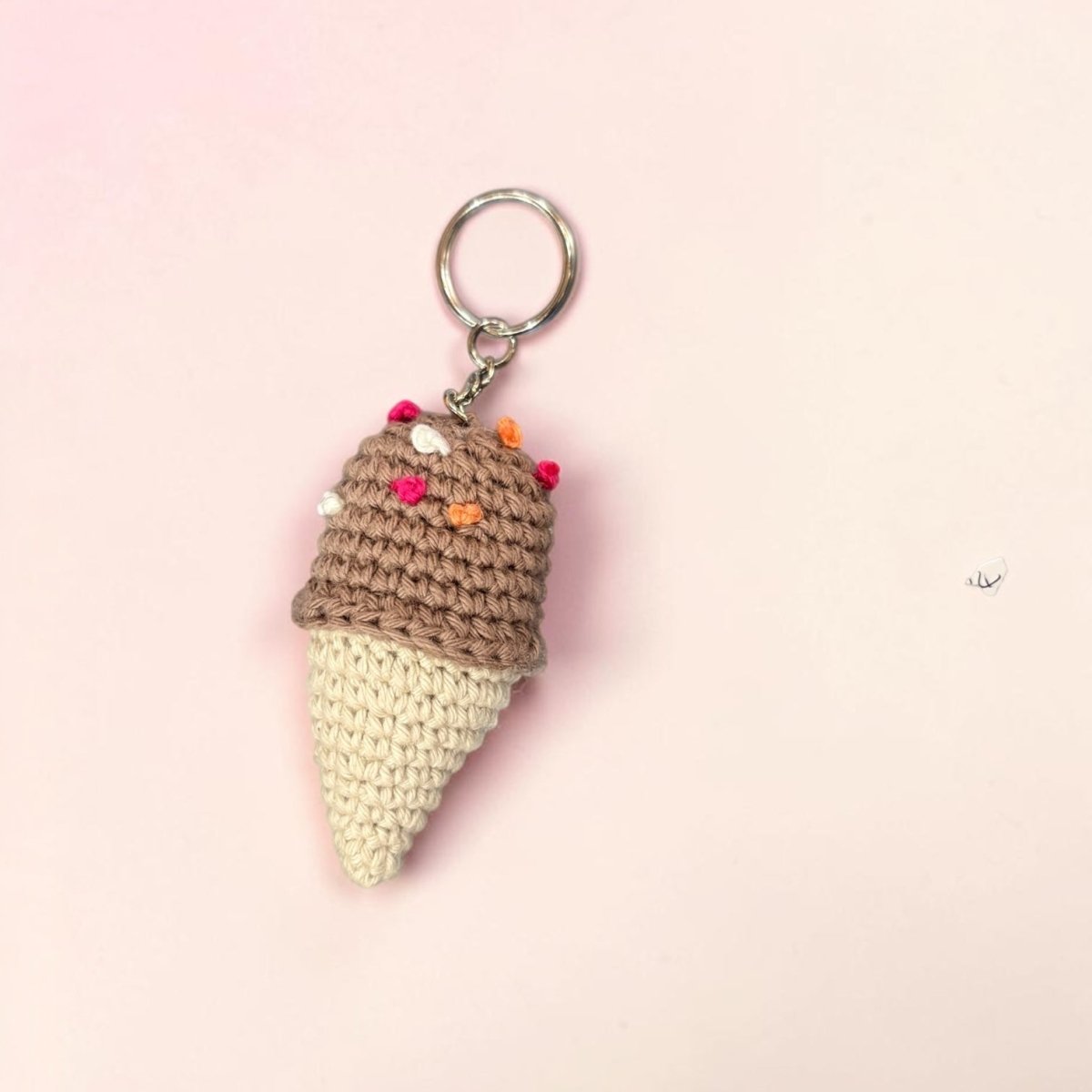 Crochet Ice Cream Keyring - Hooked on Yarn_Just Makers
