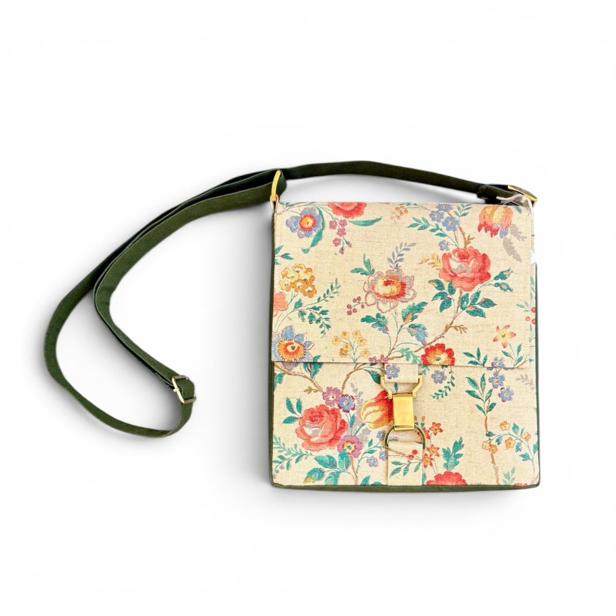 Floral Linen Handbag - Amanda Scott_Just Makers
