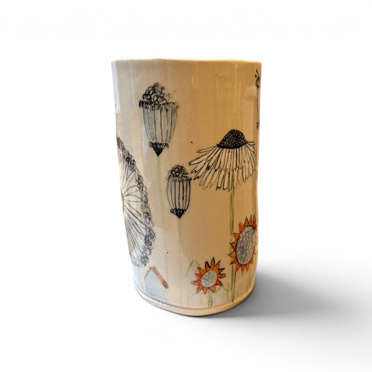 Flowertown Vase - Kissed Frog Ceramics_Just Makers