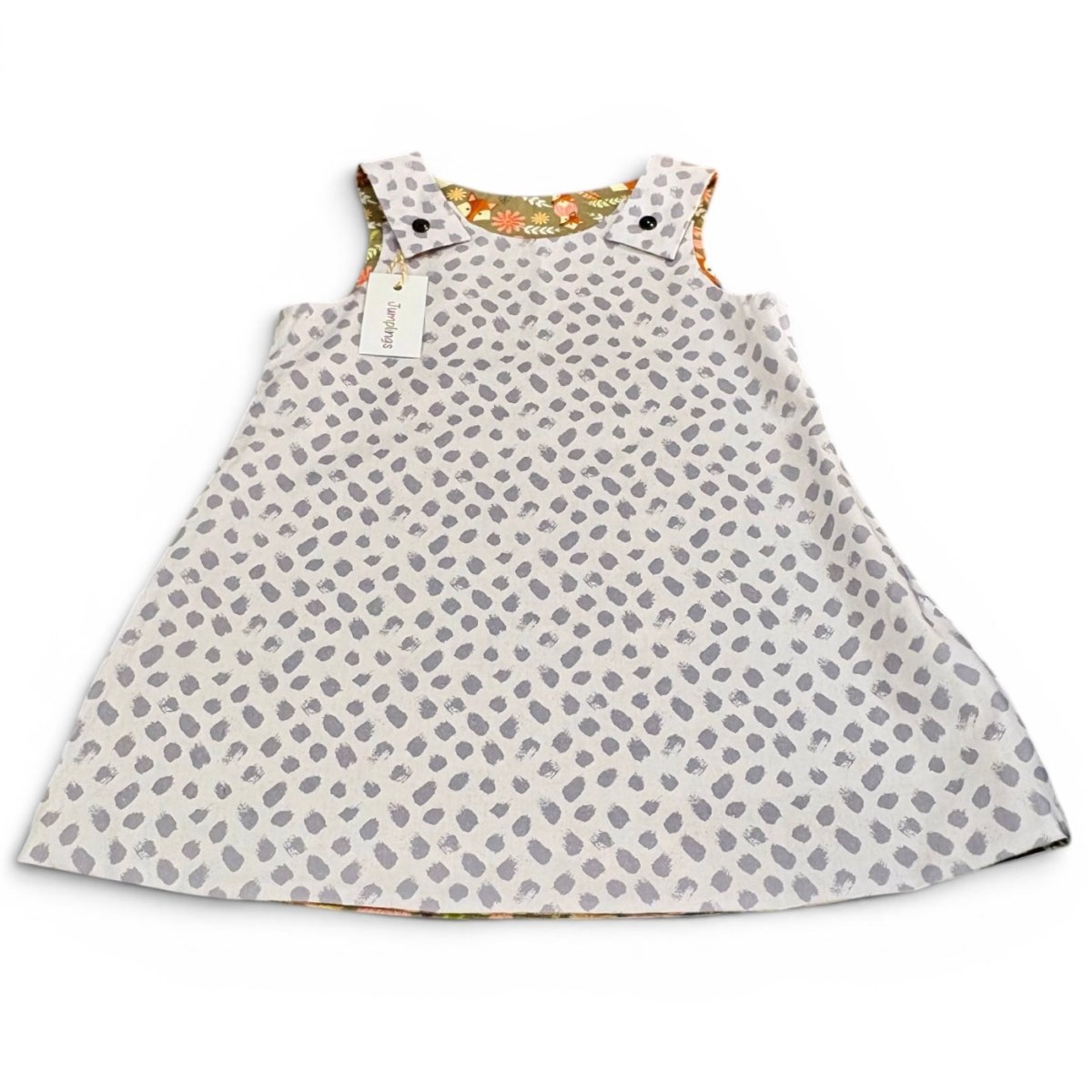 Fox Reversible Dress 4-5 Years - Jumplings Clothes_Just Makers