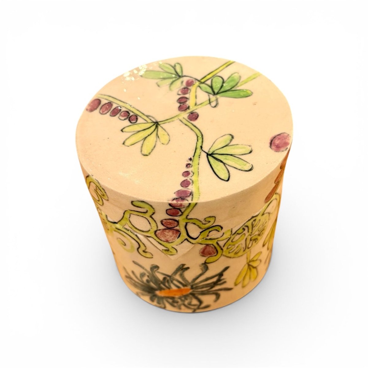 Full Bloom Lidded Jar - Kissed Frog Ceramics_Just Makers