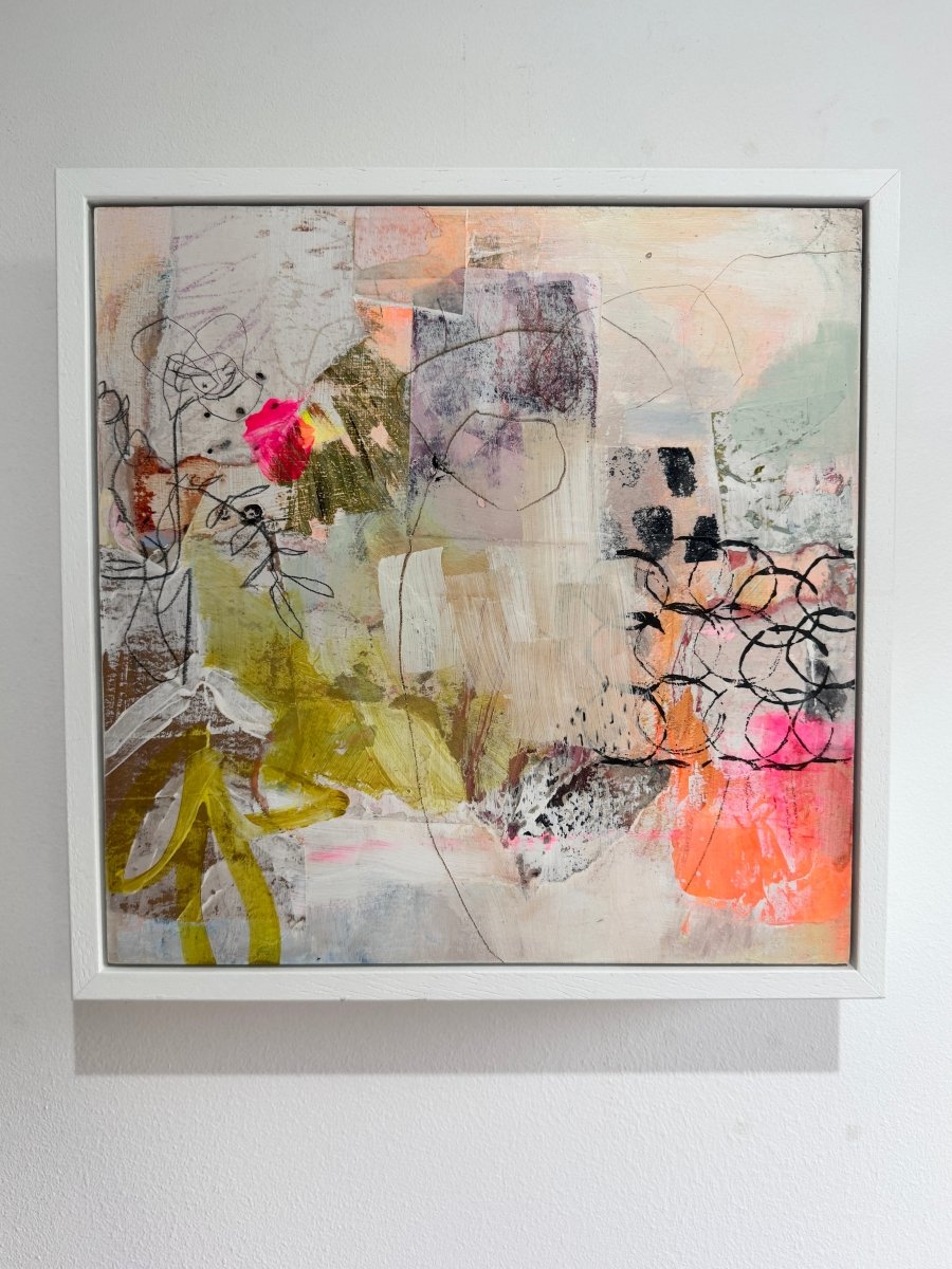 Go for a Walk Original Mixed Media Painting - Lisa Metcalfe_Just Makers