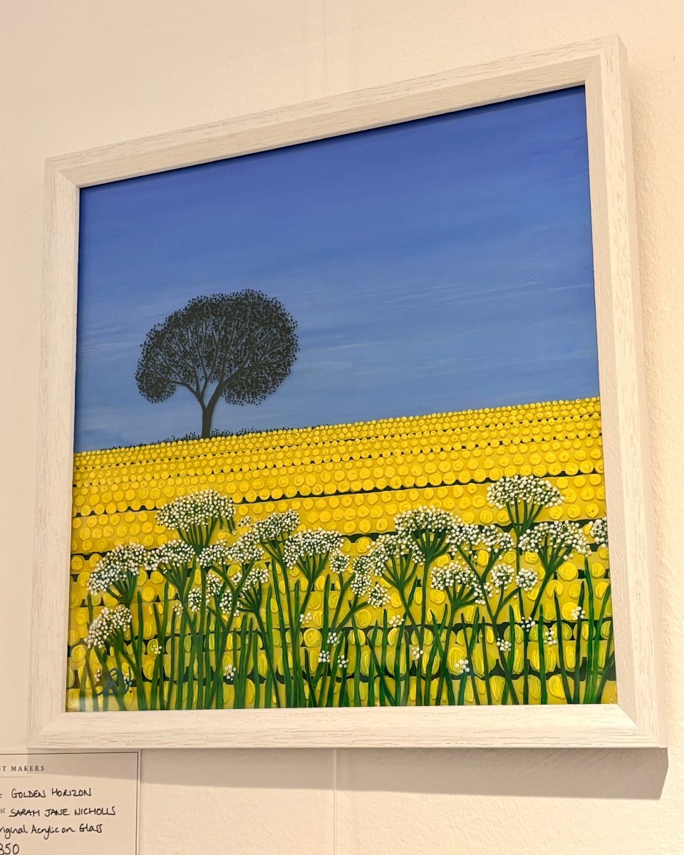 Golden Horizon Original Painting - Sarah Jane Nicholls_Just Makers