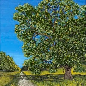 Harewood Hill Giclee Mounted Print Unframed - Sarah Jane Nicholls_Just Makers