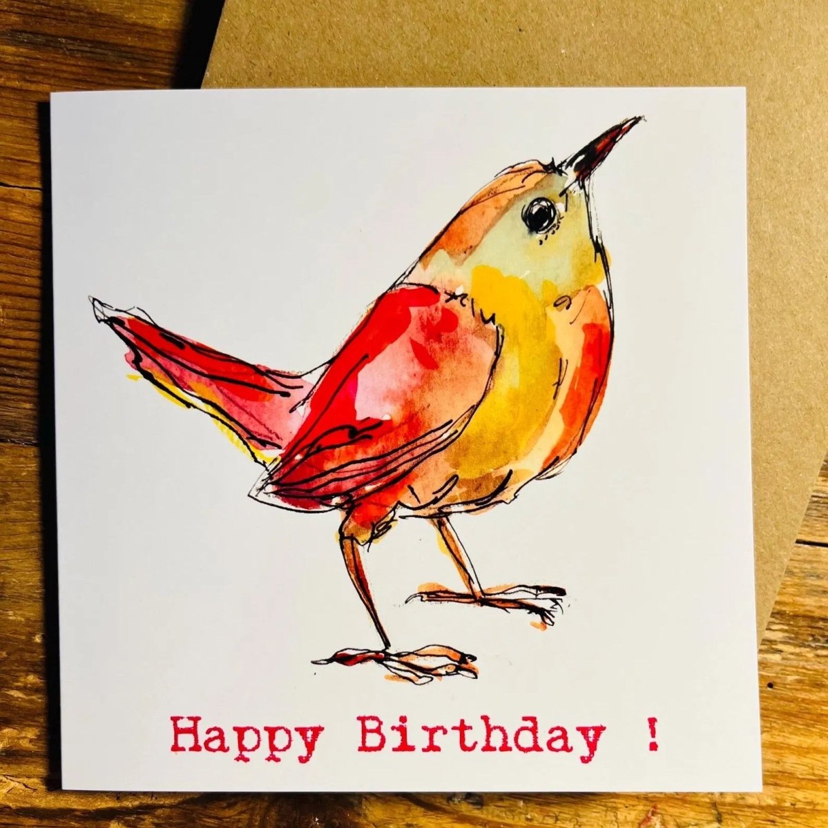 Jenny Wren Birthday Card - The Proverbial Hare_Just Makers