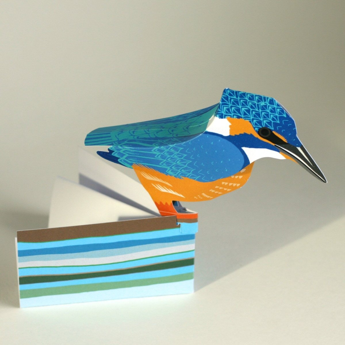 Kingfisher Pop - Up 3D Card & Decoration - Just Makers Faye Stevens - Merryday Studio