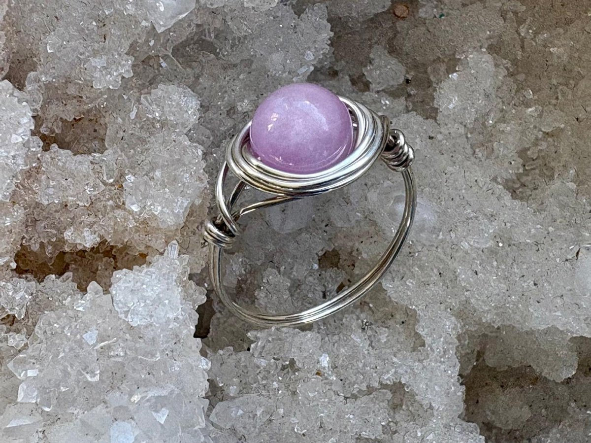 Kunzite Sterling Silver Wire Wrapped Ring - Hart, Body and Soul_Just Makers