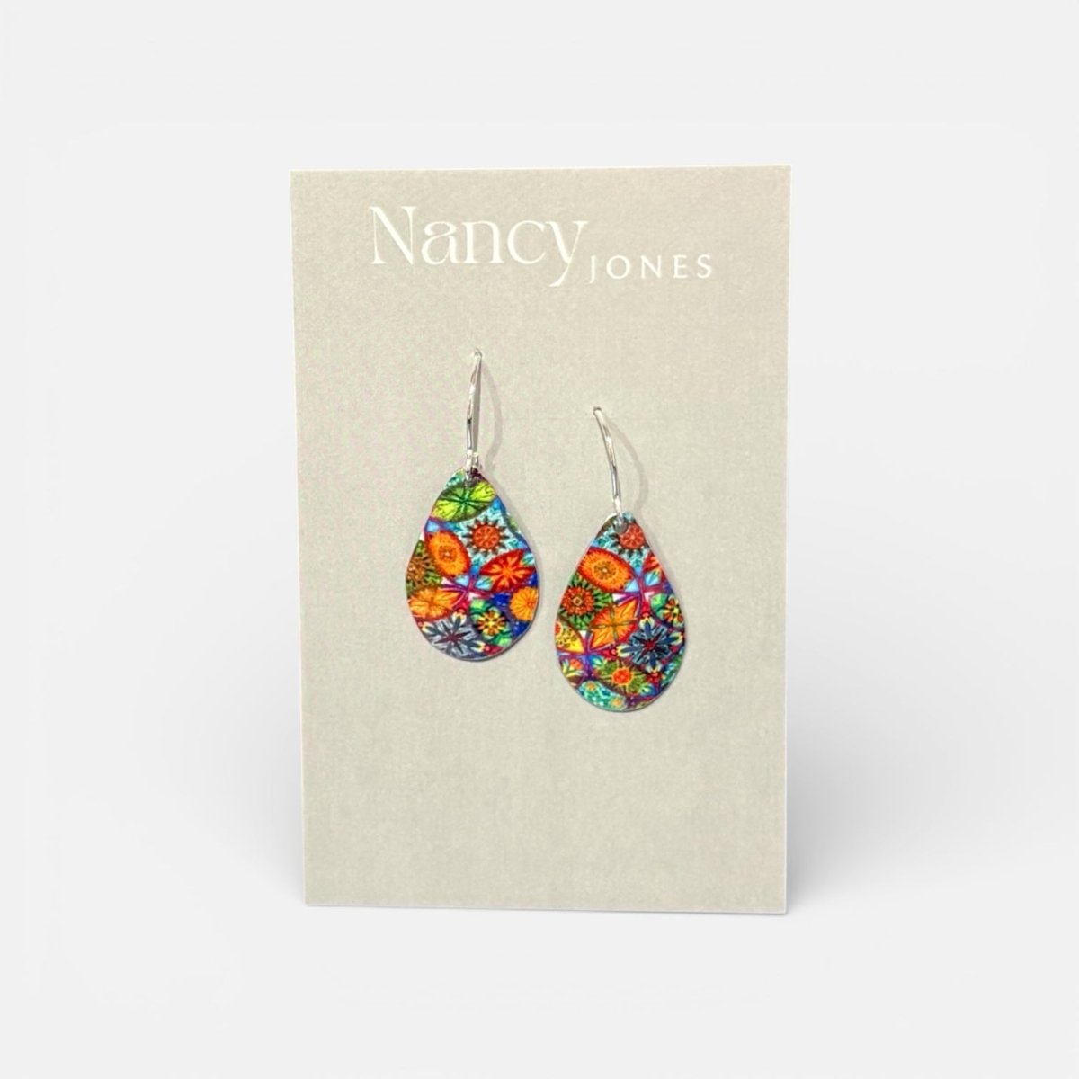 Mosaic Mix Tear Earrings - Nancy Jones_Just Makers