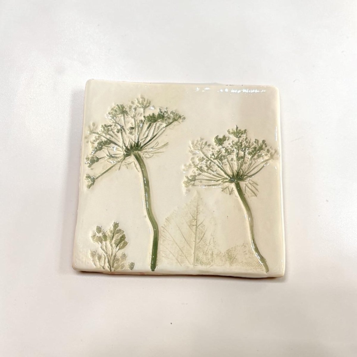 Spring Flowers Ceramic Botanical Tile - Tara Joy Botanicals_Just Makers5