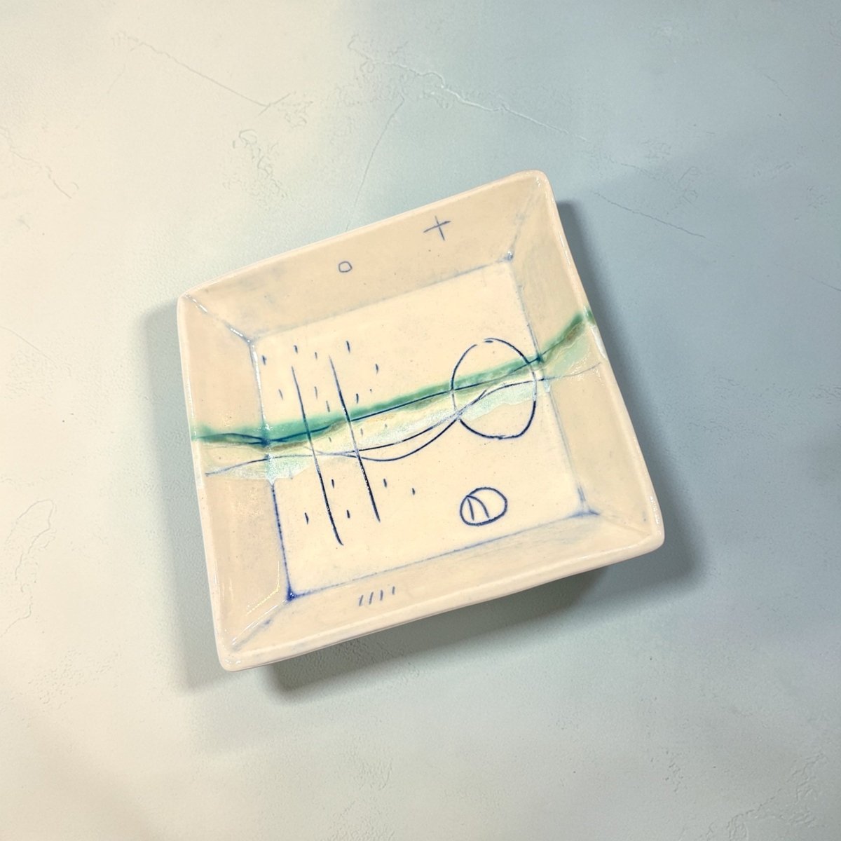 Square Dish - Seascape - Lorna Gilbert_Just Makers