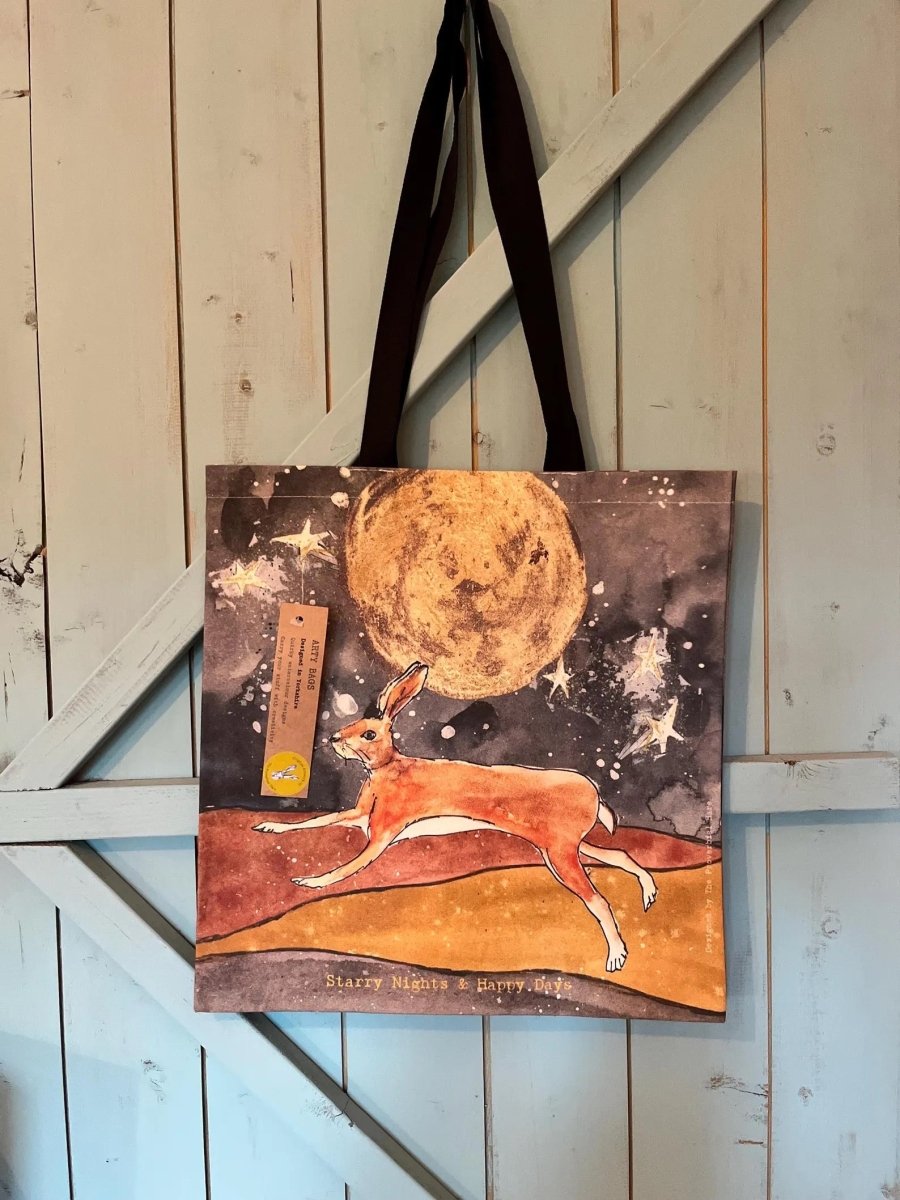 Starry Sky Hare Tote Bag - The Proverbial Hare_Just Makers