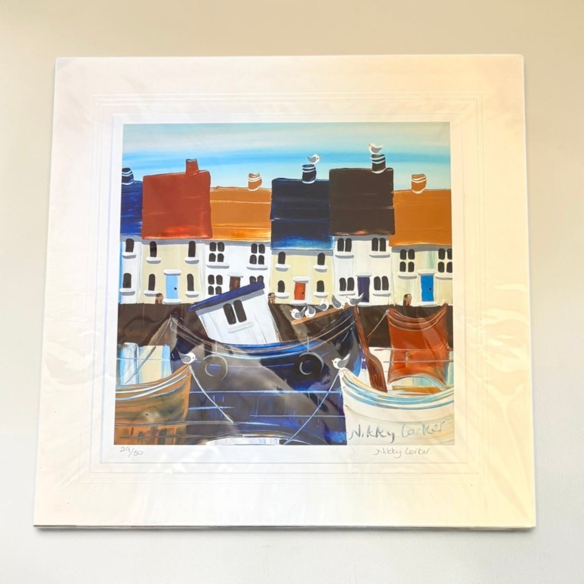 The Tiller Gulls Ltd Edition Giclee Print - Nikky Corker_Just Makers