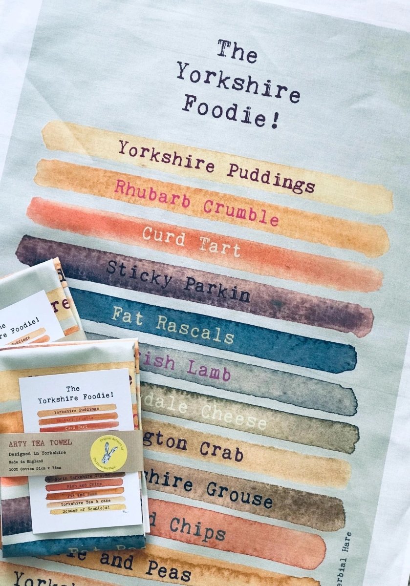 The Yorkshire Foodie Tea Towel - The Proverbial Hare_Just Makers