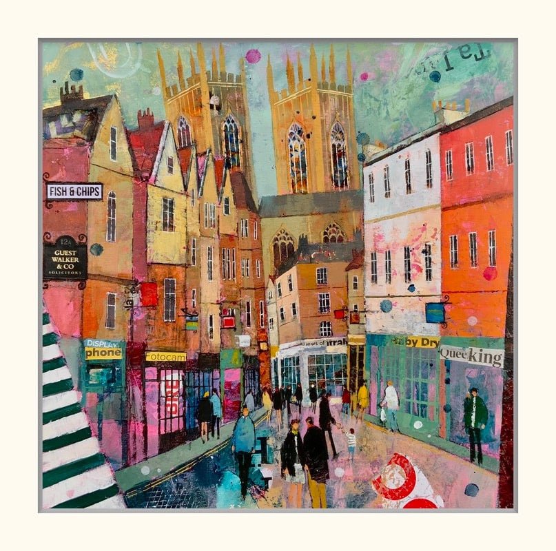 York Minster and the Shambles Mounted Print - Richard Burel_Just Makers