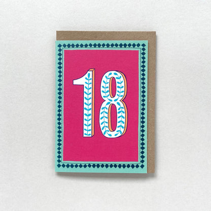 18F birthday card by Maggie Magoo Designs_Just Makers