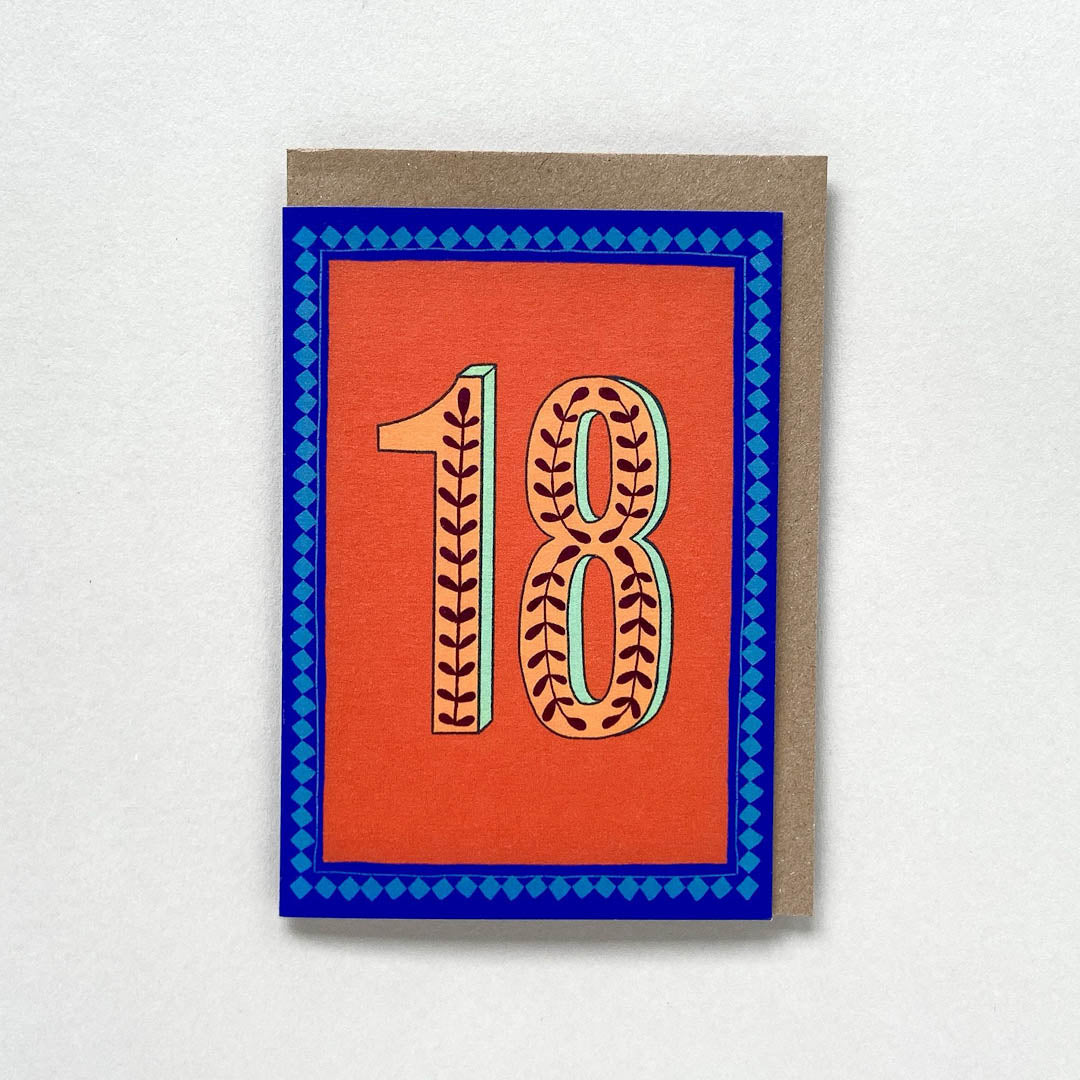 18M birthday card by Maggie Magoo Designs_Just Makers