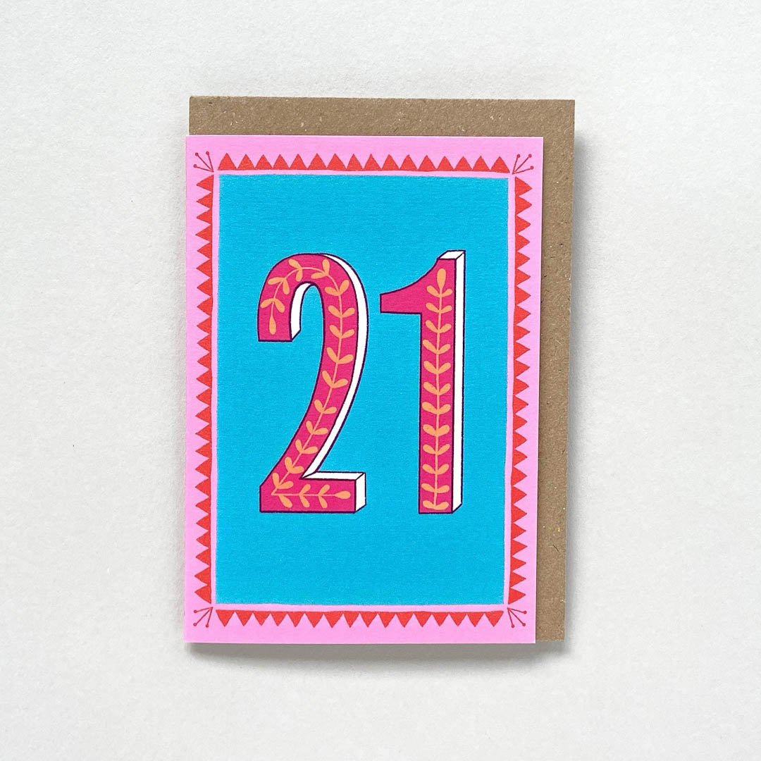 Age 21F Card Maggie Magoo Designs - Just Makers Maggie Magoo Designs