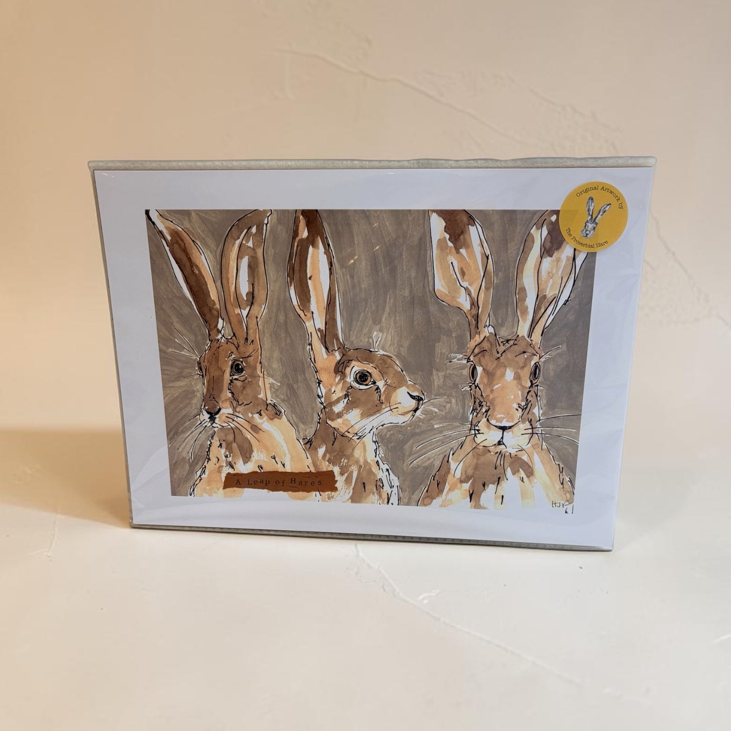 3 Rogue Hares A4 Print - The Proverbial Hare_Just Makers