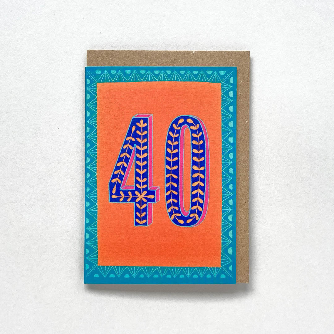 40 birthday card Maggie Magoo Designs_Just Makers